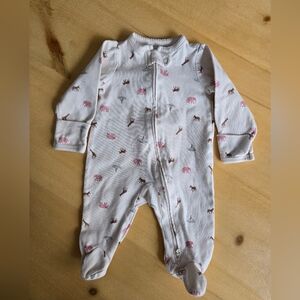 Carter’s Safari Animal Footed Sleeper 0-3M